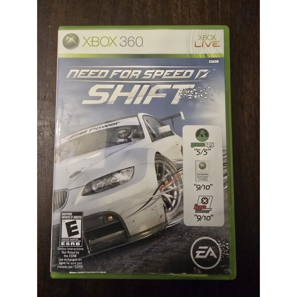 Need for Speed: Shift‎ (Microsoft Xbox 360, 2009) Complete Tested